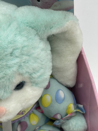 Bunny Tumbles Surprise Plush Blue Stuffed Rabbit Rolls Over Toy Biz 1997# QW - Picture 3 of 8