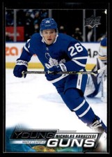 2022-23 Upper Deck Young Guns Nicholas Abruzzese Rookie Toronto Maple Leafs #234