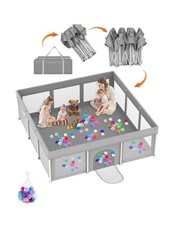 Foldable Baby Playpen 71" 71", Playard for Babies and Toddlers, Portable Sa