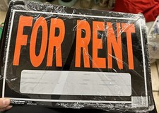 9.5x14 For RENT Sign - Aluminum Apartment House Housing