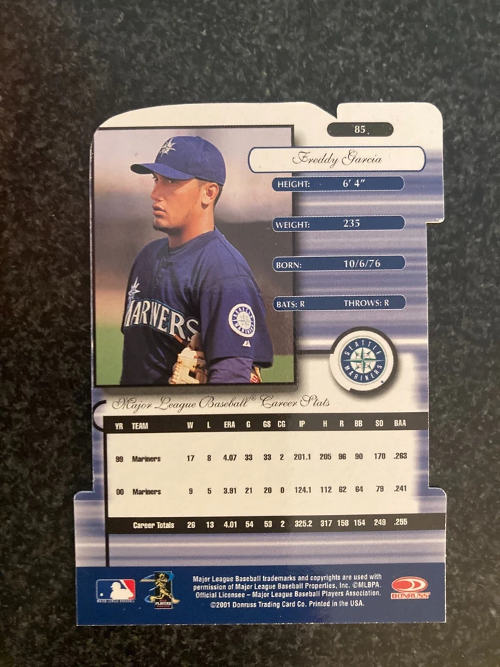 2001 Donruss Elite Aspirations Die Cut #85 Freddy Garcia 64/80 B25 - Image 2 of 2