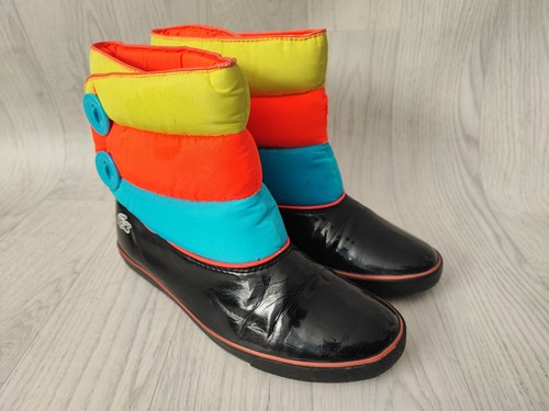 LACOSTE WINTER SNOW BOOTS WOMENS LADIES BUTTON SIDE SHOES MULTICOLOUR UK 5 RARE - Picture 13 of 20