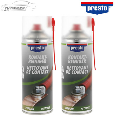 2x presto Kontakt-Reiniger Elektronik Elektrospray Universal Spray 400ml