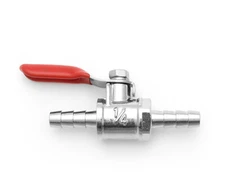 Metal Inline Fuel Valve Petcock - 1/4" - Motorcycle Fuel Diesel Gas Petrol