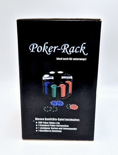 Poker Rack mit Chips und Karten Poker Set Neu - Bild 5 von 9