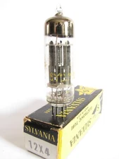 Sylvania 12X4 Rectifier Tube - New Old Stock/New In Box, Hickok 539B Tested