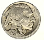 # C6884    BUFFALO NICKEL   COIN,     1924   worn, but readable