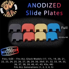 Anodized Rear Slide Plate Back Plate for Full Sized Gen 1-5