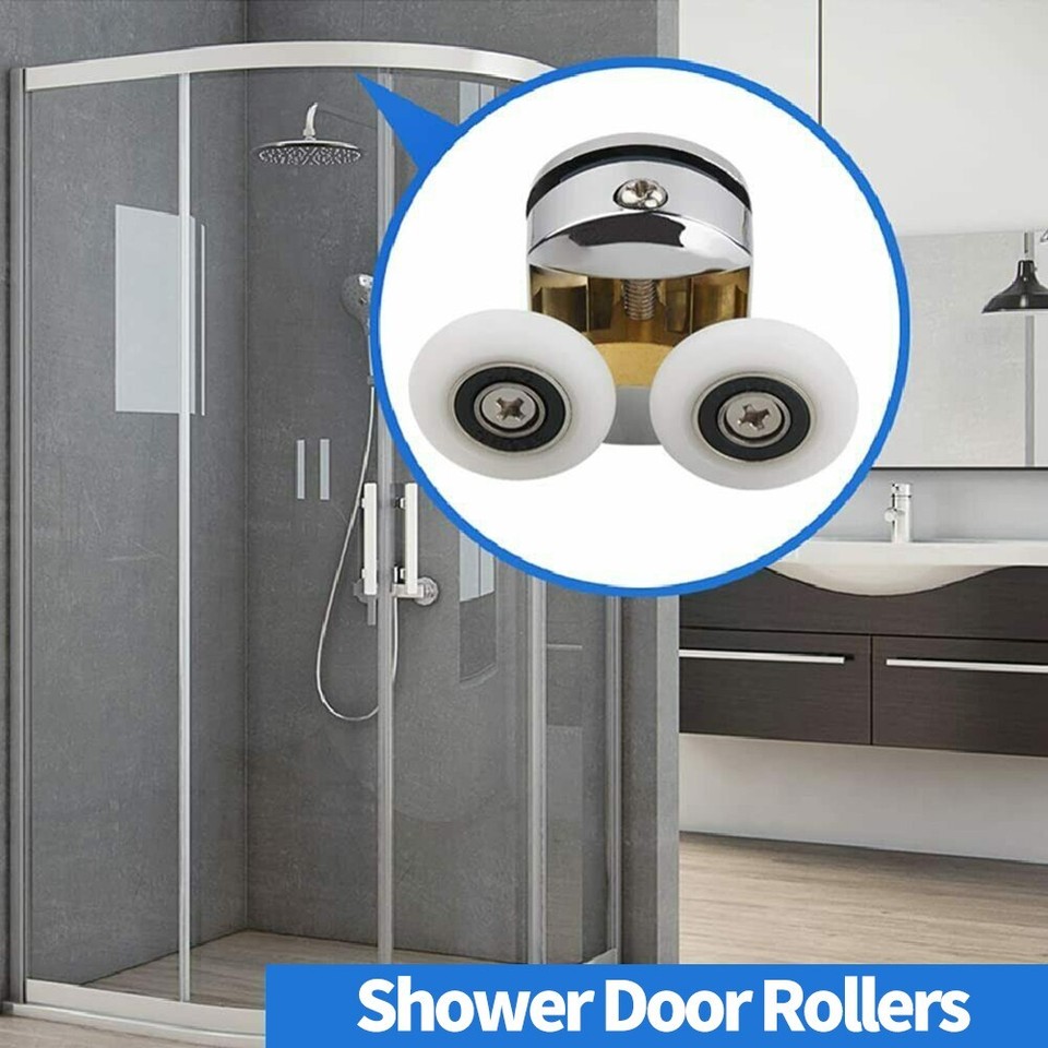 4 Pcs/Set Double Shower Screen Door Roller Top And Bottom 23mm