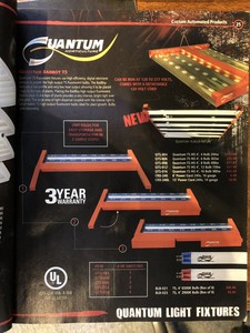 Quantum 6 lamp 4 Foot T5 Fluorescent Grow Light 244 Watt ...