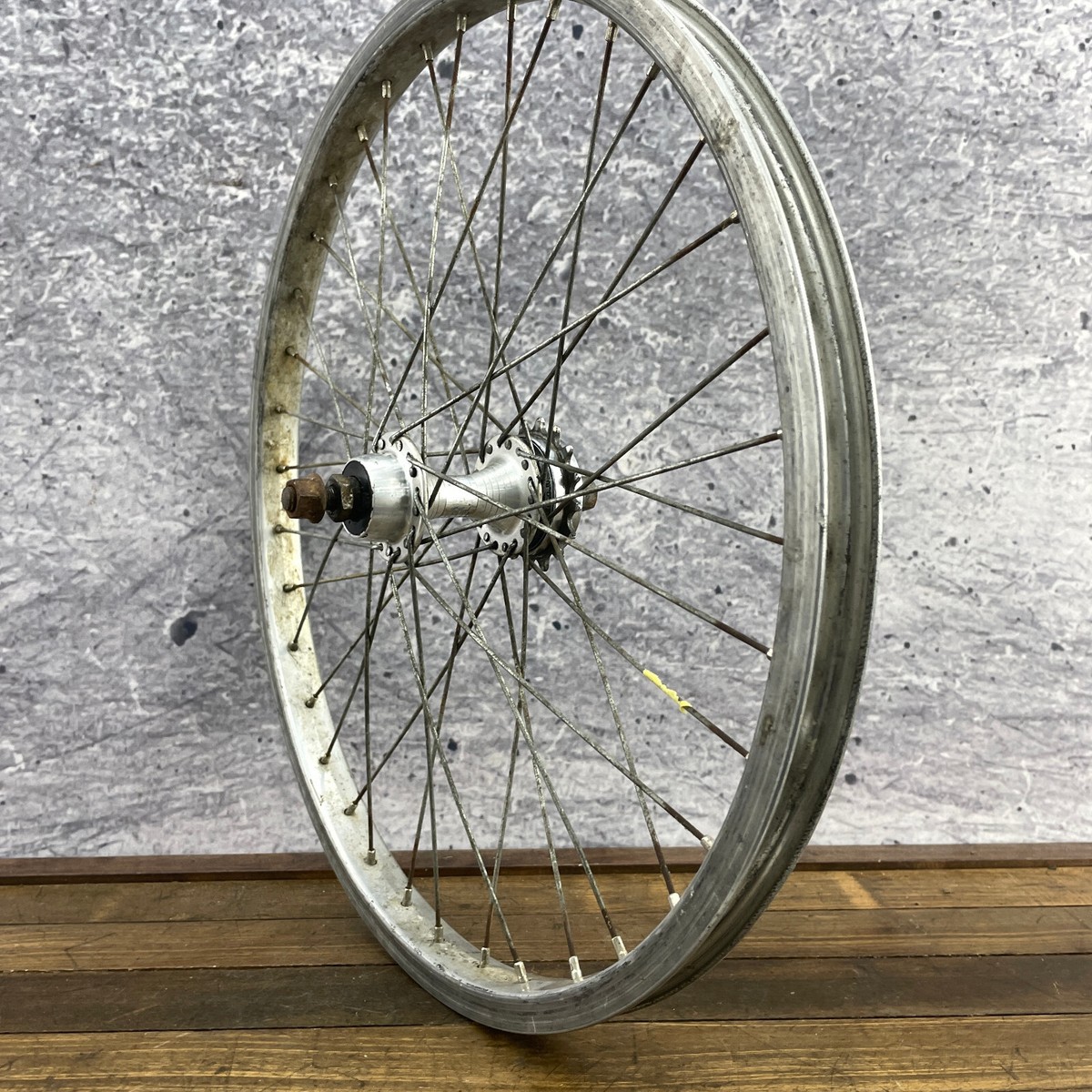 Moyeu Arrière Vintage ACS BMX 36 Trous Argent - 1992, Roue Libre Filetée, Old School