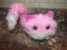 POMSIES PET PINKY PLUSH TOY  WEARABLE POM-POM PET TOY  EYES SPARKLE W' SOUNDS