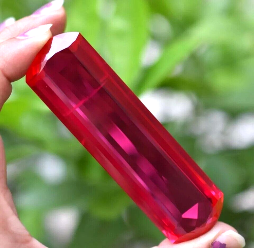 150.27 Ct Burmese Certified Natural Red Ruby Flawless Fancy Cut Loose Gemstone - Picture 4 of 5