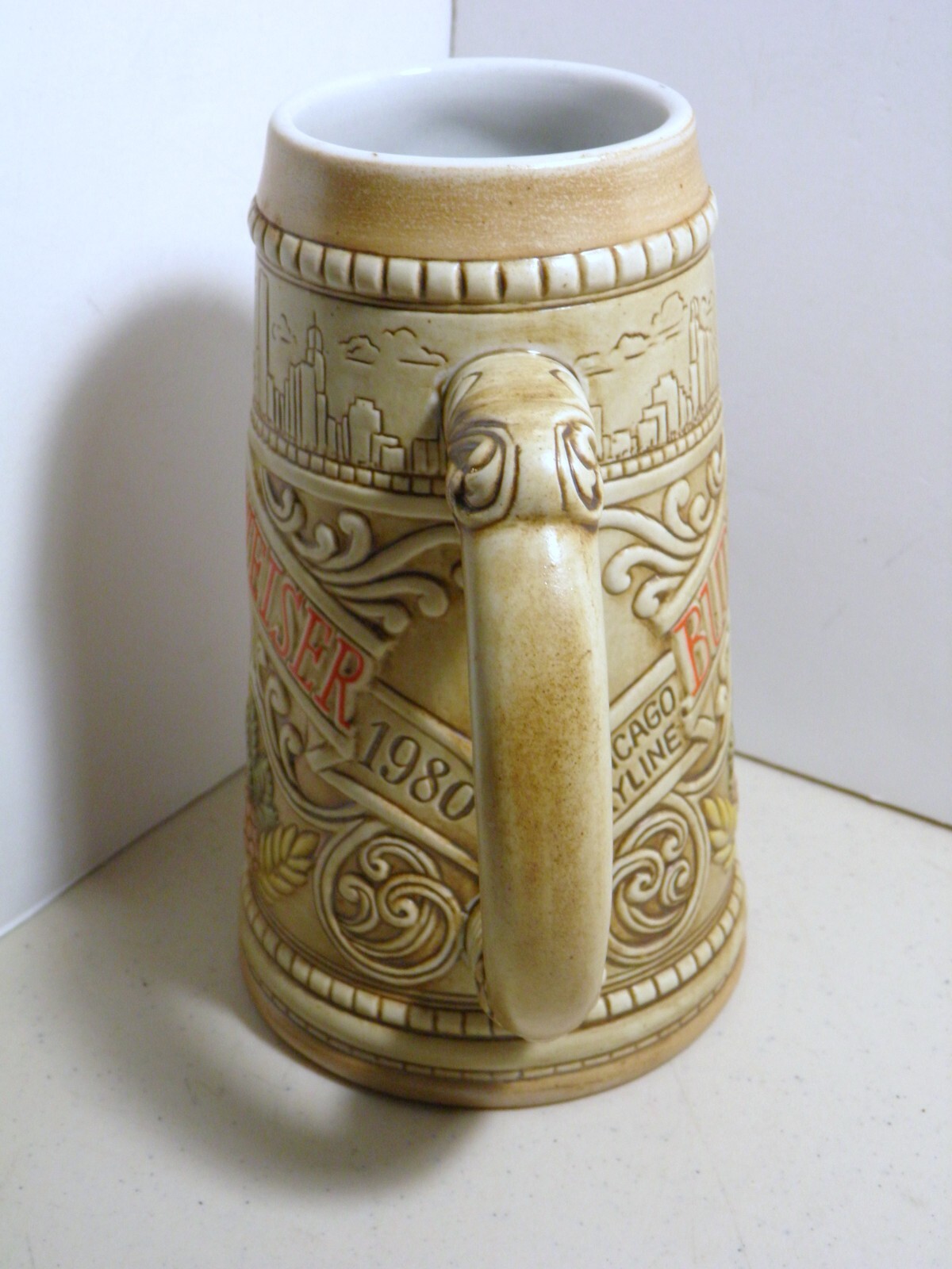 1980 Budweiser Chicago Skyline Stein CS40 eBay