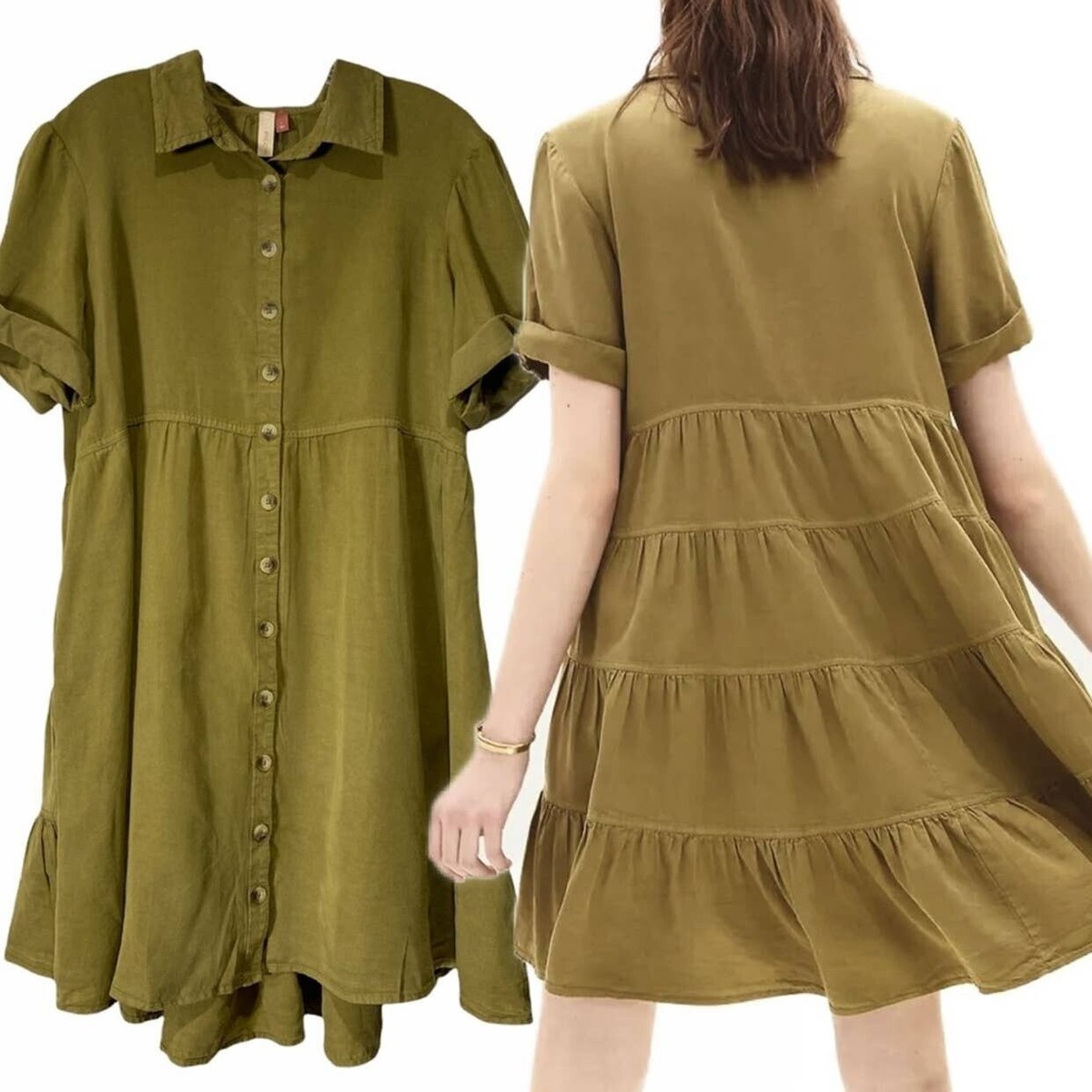 pilcro green dress Mabel Off Shoulder Chiffon Maxi Dress / Lemon | MESHKI main image 0