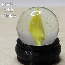 Cateye Glass Marble .62" with Display lot 4497