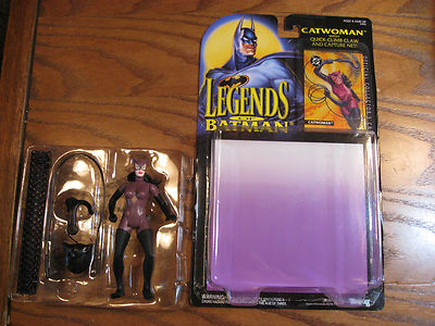  Legends of Batman - Catwoman Figure 1995 w /quick-climb claw and capture net