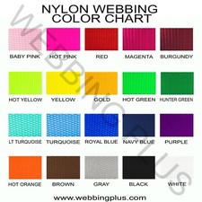 2 Inch Nylon Webbing 2" width strap 10 Yards