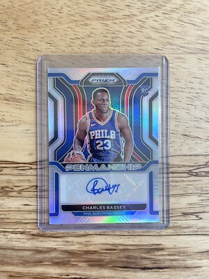 2021-22 Panini Prizm #RP CBS Charles Bassey Rookie Pemmanship Silver