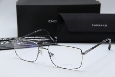 NEW CHOPARD VCHD 84 0509 GUNMETAL HAVANA AUTHENTIC FRAMES EYEGLASSES 56-18
