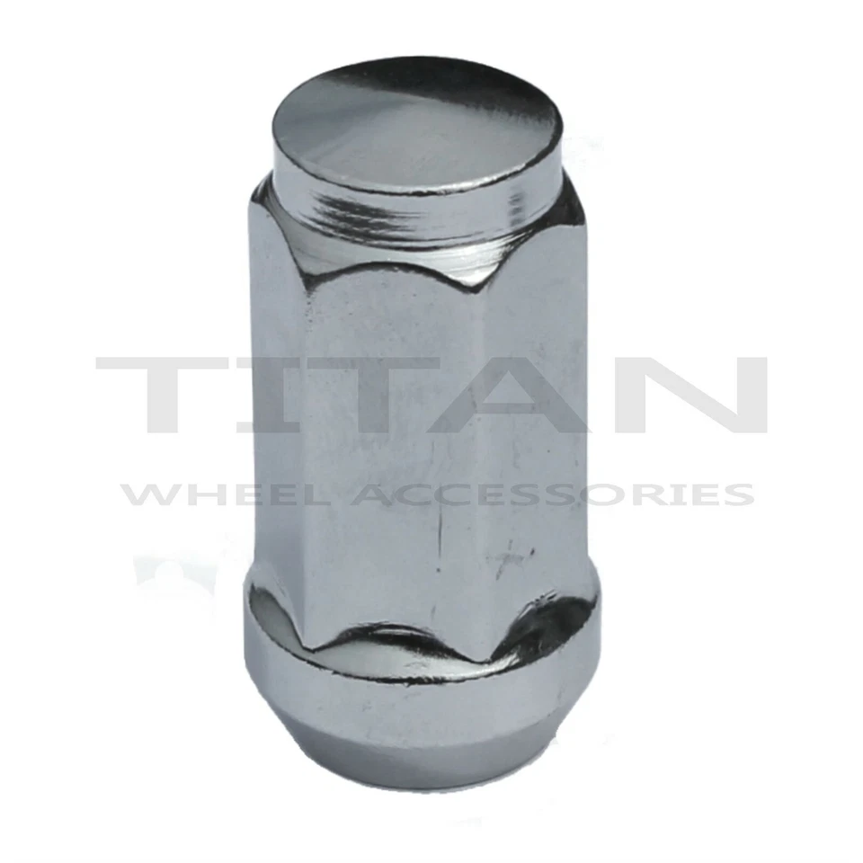 32pc Chrome XL Lug Nuts 3/4" Head 14x1.5 Bulge Acorn for Chevy GMC Hummer Trucks - Image 2 of 4
