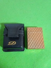 ST Dupont brushed lighter gold plate