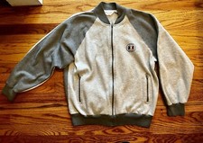 VTG Christian Dior Monsieur Full Zip Sweatshirt Jacket Light  Dark Gray Large