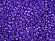 Pony Beads 500pc Opaque Purple 6x4mm DIY Jewellery Bracelets
