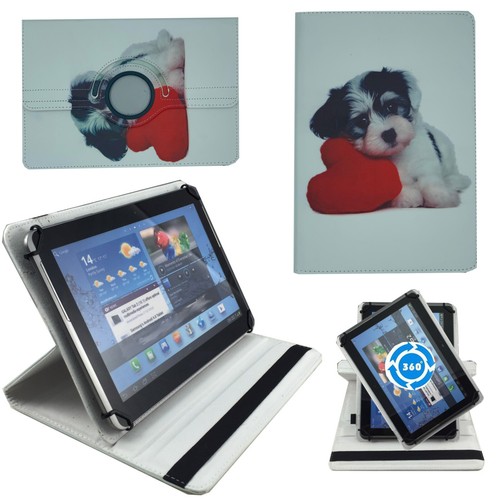 Hülle für Medion LifeTab P10752 MD60782 Schutz 10 Zoll Tablet Tasche Hund Herz - Bild 7 von 12