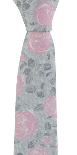 Michelsons of London Textured Rose Floral Tie & Pocket Square Set - Picture 26 of 28