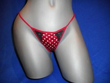 N/W/T Frederick's Of Hollywood Red Multicolor G String Panty Size SMALL
