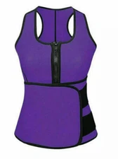 Lady Sauna Thermo Sweat Waist Trainer Vest Body Shaper Tummy Slimmer Corset XXL