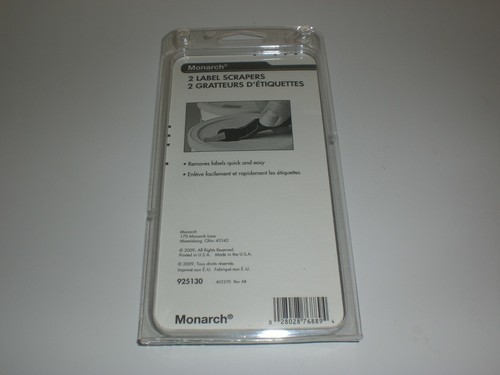 MONARCH LABEL SCRAPER PACK WITH 2 925130 - Picture 4 of 5