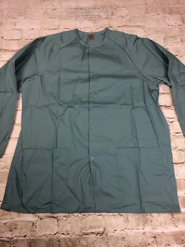 Chaqueta Médica Moda Seal Healthcare Manga Larga Mediana Verde Frente a Presión Unisex Foto 2 de 4