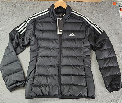 Adidas Essentials Down Puffer Jacket Women's Medium Black Adidas Essentials Down Puffer Jacket Women's Medium Black