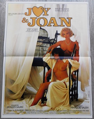Joy and Joan French Movie Poster Original 15''23 1985 Brigitte Lahaie
