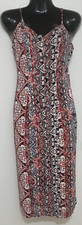 MINKPINK DRESS SZ XS WOMENS MULTICOLORED SHOESTRING ADJUSTABLE STRAP GEOMETRIC