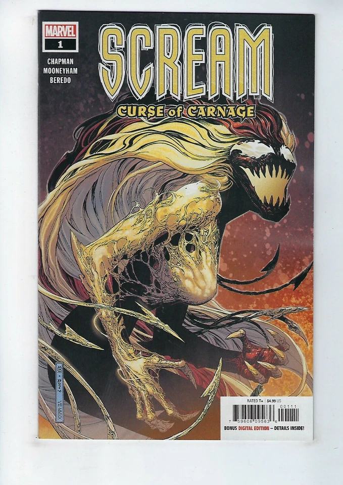 SCREAM: CURSE OF CARNAGE # 1 (MAIN COVER, Jan 2020) NM NEW