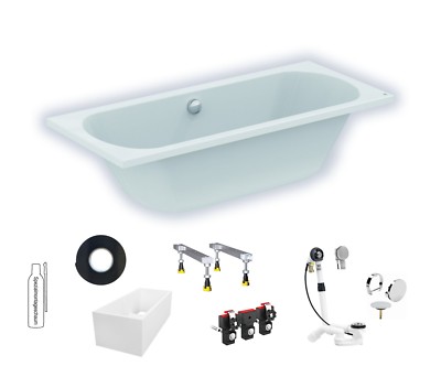 WANNENSET BADEWANNE IDEAL STANDARD HOTLINE NEU DUO RECHTECK 1700x750 K274901