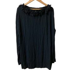 Max Mara Weekend Stretch Beaded Fringe Neck B...