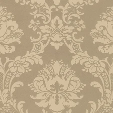 Damask Wallpaper Sidewall Metallic Gold Norwall Wallcovering SL27541
