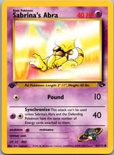 Pokemon Sabrina's Abra Gym Heroes 93/132 1st Edition Common - LP
