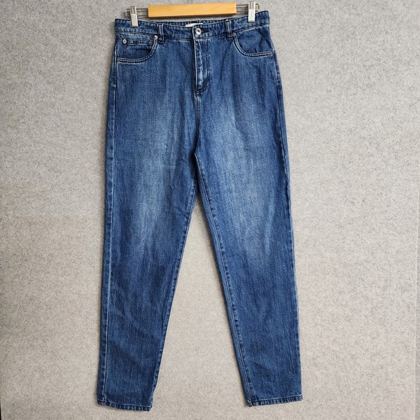 Country Road Women's Jeans Size 16 Blue Denim Straight Leg High Rise