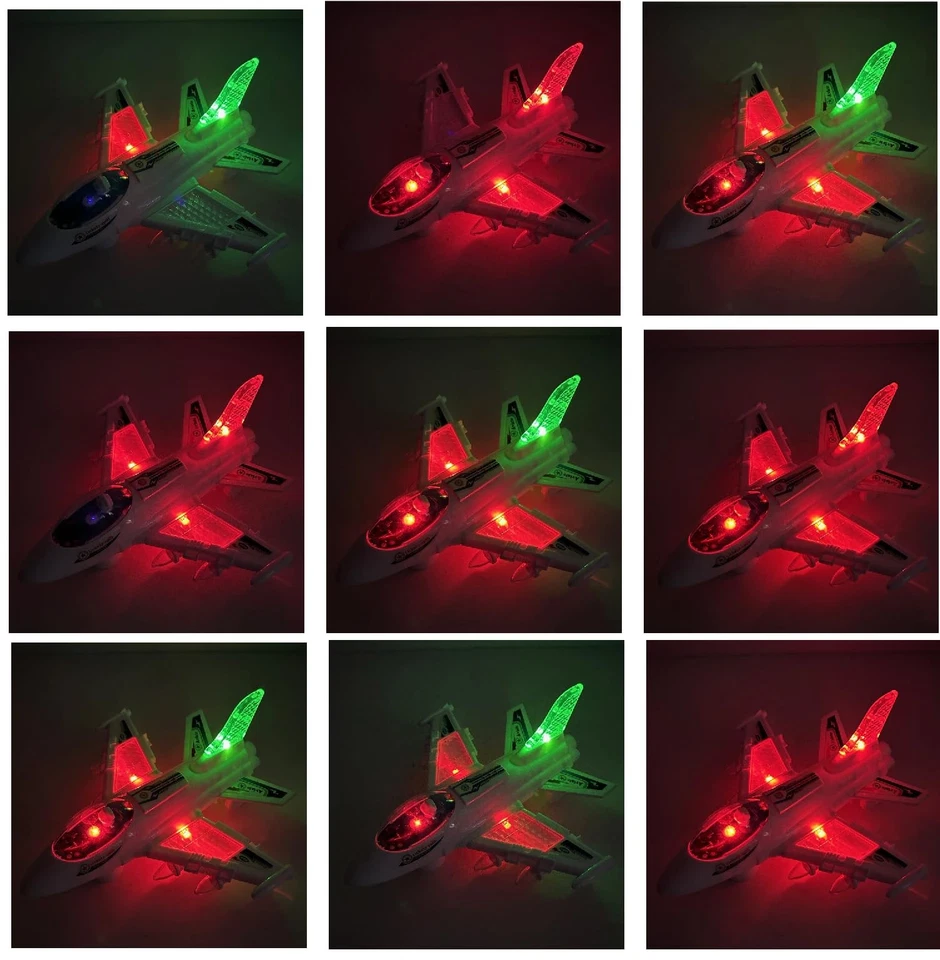 Avion jouet avec lumières sons et mouvement mystère bump & Go avion super jet... Foto 4 de 4