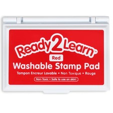 Ready 2 Learn Washable Stamp Pad  Red  Non-toxic  Fade Office Product