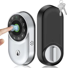 Bansky L1 Keypad Fingerprint Deadbolt Electronic Door Lock New in Open Box