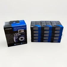 Polaroid PIC-300 Purple Instant Film Camera New W/15 Packs Of Film 150 Pictures