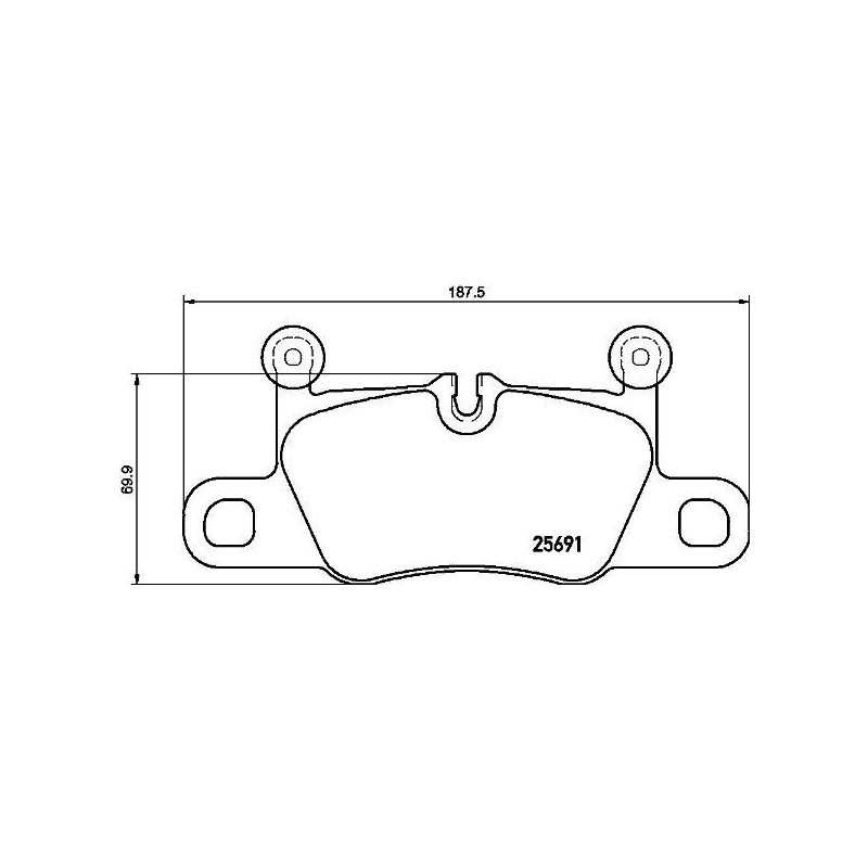 Brembo Kit De Plaquettes De Frein, Frein À Disque P 65 031 - Image 3