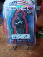 2026 Leaf Metal Kayson Cunningham Draft Dreams Rainbow Auto /10