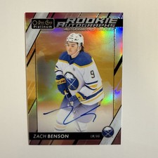 2023-24 O-Pee-Chee Platinum Rookie Autographs Sunset Zach Benson 🔥💎